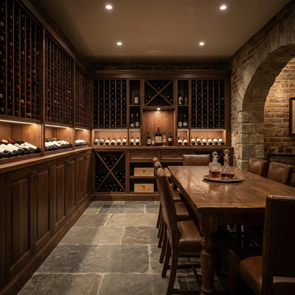 Custom Wine & Bar Cabinets process close-up